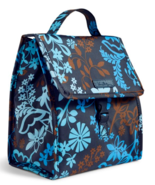 VERA BRADLEY~AUTHENTIC~INSULATED SACK LUNCH SACK~JAVA FLORAL~ID WINDOW~NWT! - $37.15 CAD