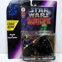 Star Wars Shadows of the Empire Prince Xizor vs Darth Vader with Comic NEW 1996 - £25.31 GBP
