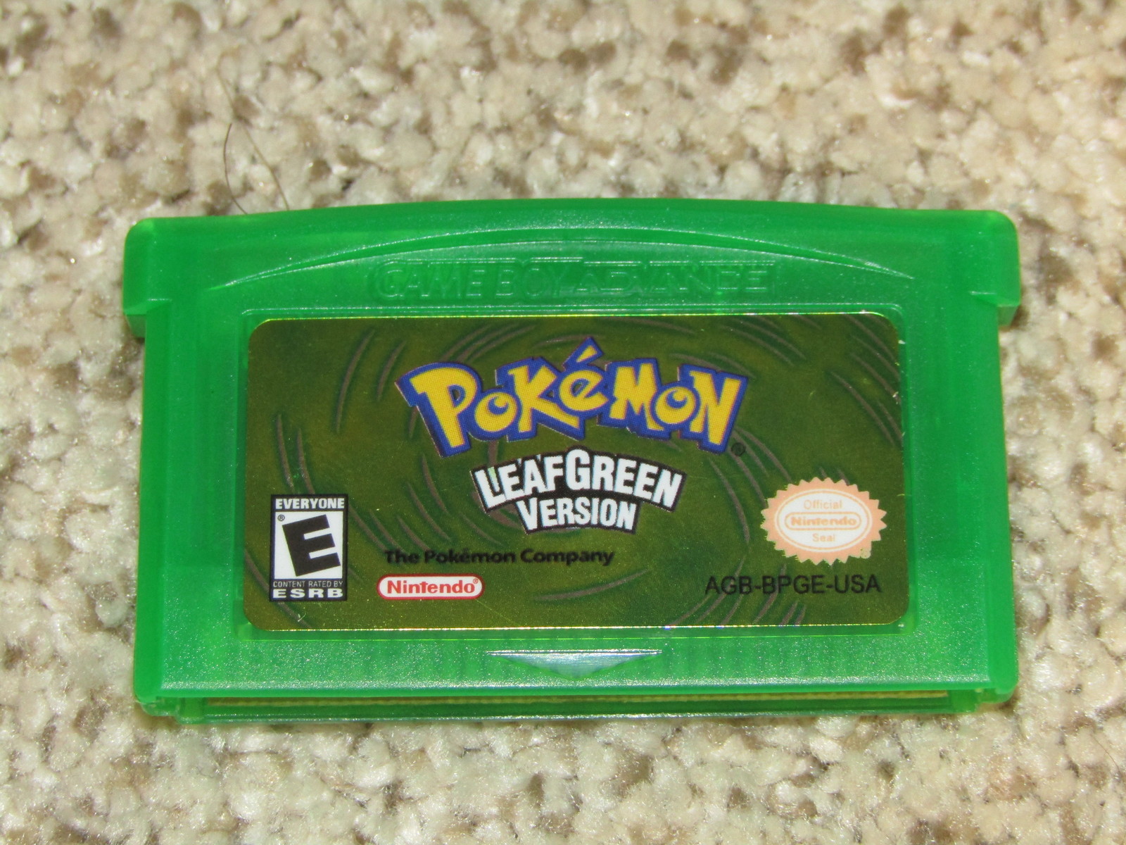 Pokemon LeafGreen GBA Gameboy Advance Video Game Cartridge Excellent Condition