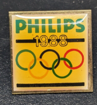 Vintage 1988 Philips Olympic Sponsor Hat Lapel Pin - £7.65 GBP