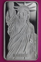 Statue of Liberty MTB Mint Proof Deep Cameo Art Bar 1 OZ  .999 Fine Silv... - $64.99
