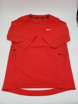 Nike Men&#39;s SIZE SMALL Baseball Hot Jacket Short Sleeve NWD Team Red 897383-657 - £20.46 GBP