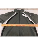 Mens Puma Gray White Black Striped Large Full Zipper Polyester Track Jacket - €11,15 EUR Mens Puma Gray White Black Striped Large Full Zipper Polyester Track Jacket - €11,15 EUR