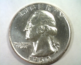 1960-D WASHINGTON QUARTER UNCIRCULATED UNC. NICE ORIGINAL COIN BOBS COINS - $12.00