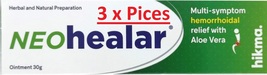 3X Neo Healar 100% Natural Hemorrhoids Cure, Treatment and Relief Ointment - £67.31 GBP