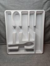 United Plastics 7 Compartment Kitchen Utensil Tray Holder, 13.5&#39;&#39; x 11.5&#39;&#39; - $6.99