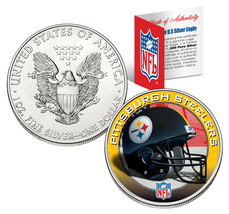 PITTSBURGH STEELERS 1 Oz American Silver Eagle $1 US Coin Colorized NFL ... - $84.11