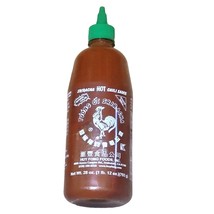 Sriracha Hot Chili Sauce 28oz Squeeze Bottle Huy Fong Foods USA Best by Jan 2024 - £11.52 GBP