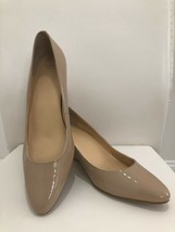 COLE HAAN Classic Nude/Tan Patent Leather Wedge Heels Sz 10 $180 - £63.16 GBP