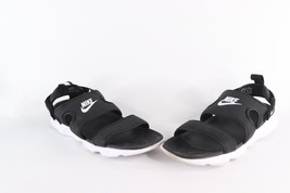 Nike Womens Size 11 Owaysis Spell Out Swoosh Sandals Shoes Black CK9283-002 - £38.89 GBP