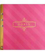 Goals Journal Notebook Unused New OB 8.25 x 5.75&quot; Pink Gold DWR1 - $27.34 CAD