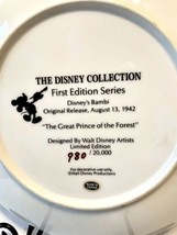 Disney Collection 1st Limited Edition Bambi Great Prince of the Forest 9” Plate - £29.50 GBP