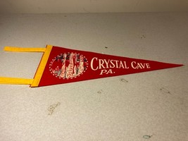 Vintage Crystal Cave Pennsylvania Pennant 12 inches long - £8.58 GBP