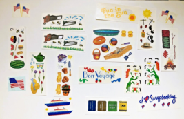 Creative Memories Scrapbooking Stickers Summer, Travel Pack Large Lot - £6.01 GBP