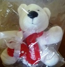 Coca cola promo bear with present in original pack toy - $4.95