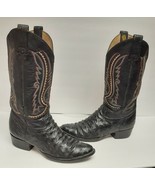 Vtg Don Cuco Custom Ostrich Boots Western Cowboy Black Men&#39;s 9 B (?) Dis... - £98.56 GBP