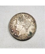 1891 Liberty Nickel Coin w/ AU Details AM305 - $63.36