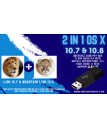 Mac OS X 2 in 1 Bootable USB Flash Drive 32GB Lion 10.7.5 And Mountain L... - £26.72 GBP