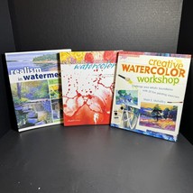 Watercolor Painting Instructional Hardcover Book Bundle [Book 105] - £8.79 GBP