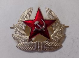 USSR Soviet Army RED STAR Hat Cap / Badge / Cockade / Enamel Pin Hammer ... - $9.90
