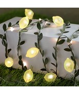 3D Lemon LED String Lights USB Battery Operated Light String with Remote... - £27.79 GBP