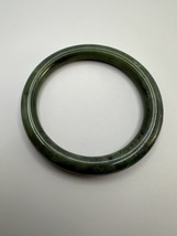 Antique Genuine Jade Bangle Bracelet 2.5  x 9mm BrB1 - $84.15