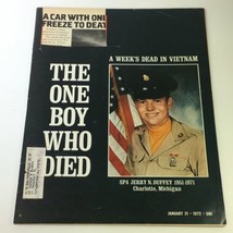 VTG Life Magazine January 21 1972 - SP4 Jerry N. Duffey, The Boy Who Died - £10.43 GBP