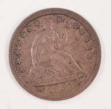 1853 Half Dime in Extra Fine XF Condition, Medium Toning on Both Sides - £60.28 GBP