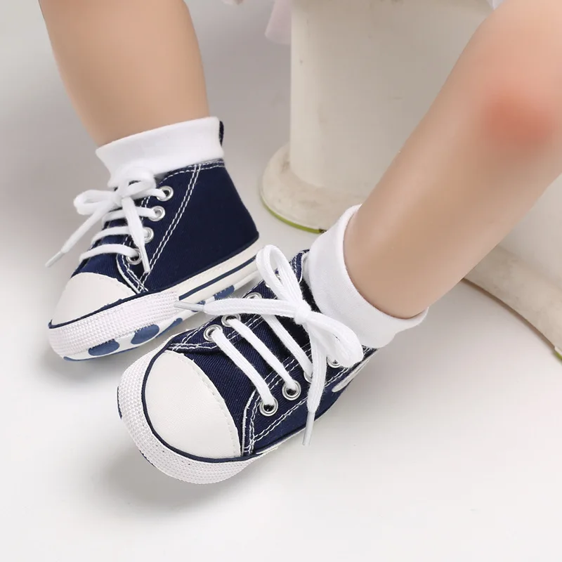 Best Sneakers Baby Sneaker Boy Girl Shoes Print  Canvas Soft Anti-Slip Sole Newb - £39.04 GBP