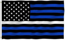 Trade Winds 3x5 Foot EMS Thin White Line USA Flag Police Fire Support Brothers S - £7.42 GBP