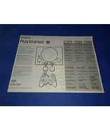 Playstation 1 PS1 PSOne: Console System SCPH-101 [Instruction Manual Book] - $10.00