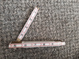 Folding Ruler Brick Spacing Wooden Decoration Broken Missing First Two Feet - £3.85 GBP