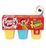 4x Packs Snack Pack Fruity Pebbles Flavored Pudding  | 3 Per Pack | 19.5oz - £28.14 GBP