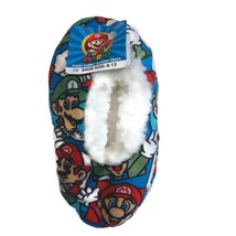 Nintendo SUPER MARIO Luigi Cozy Fuzzy Babba Slipper Socks Shoe Size 8-13... - $18.02