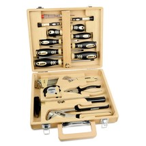 Brüder Mannesmann 24 Piece Tool Set Bamboo Case - £47.85 GBP
