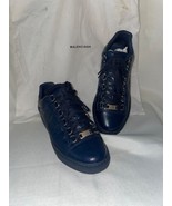 Balenciaga Arena Low Blue Oil Navy EU Sz 35 Sneakers Fine Leather Used 4... - £138.05 GBP