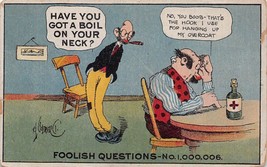 Foolish Questions No 1,000,006 &amp; 1,000,015~LOT Of 2 Artist Signed 1910 Postcards - £8.00 GBP