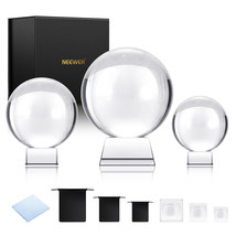NEEWER Crystal Ball Set K9 Glass Balls&amp;Stand for Creation Decoration Div... - $57.99