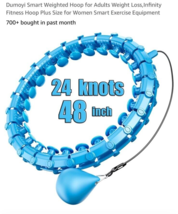 Smart Weighted Hoop for Adults Weight Loss,Infinity Fitness Hoop plus Si... - $29.58