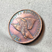 1858 Flying Eagle Cent Very Good VG Coin As shown in the figure - $28.71