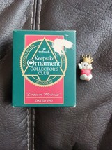 Hallmark Keepsake Ornament Collectors Club 1990 Miniature Crown Prince w... - £6.70 GBP