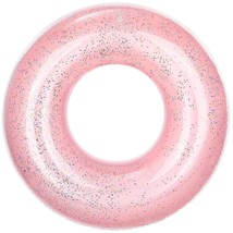 MoKo Swim Rings with Glitter, 90cm Diameter Inflatable Pool Float Swimming Pool  - £19.17 GBP