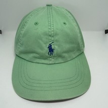 Polo Ralph Lauren Hat Pony StrapBack Lime Green with Blue pony Dad Hat - £15.20 GBP