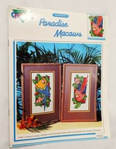 Paradise Macaws Birds Parrots Cross Stitch Leaflet Book Color Charts 1990 10205 - $18.99