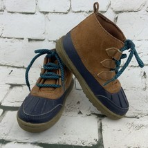 Osh Kosh B’Gosh Rain Boots Kids Sz 10 Brown Duck Shoes - £12.76 GBP