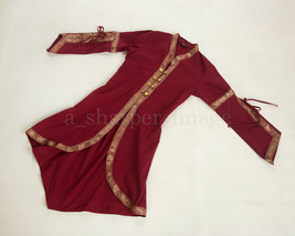 Renaissance SCA LARP Burgundy Cloak Over-Dress Medieval Cosplay One Size... - £34.33 GBP