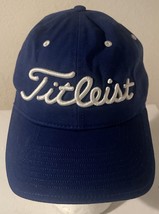 Titleist Golf Mens Blue Adjustable Strapback Hat MLB Baseball Cap - £13.37 GBP
