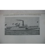 .  Old Vintage Postcard of “On Steamer Charles Macalester-Capacity 1700—... - $15.00