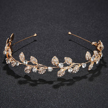 Headband vintage crystal bridal tiaras wedding accessories party pageant leaves jewelry thumb200
