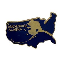 Anchorage Alaska City State Souvenir Enamel Lapel Hat Pin Pinback - £4.66 GBP
